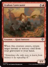 【Foil】(137)《熱意ある伝承唱者/Zealous Lorecaster》[SOS] 赤C