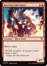 【Foil】(127)《立ち上がるエンバーメア/Rearing Embermare》[SOS] 赤C
