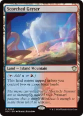 (054)《焼け焦げた間欠泉/Scorched Geyser》[SOC] 土地R