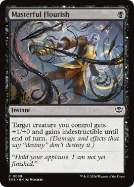 『予約シングル』(089)《円熟の美辞麗句/Masterful Flourish》[SOS] 黒C