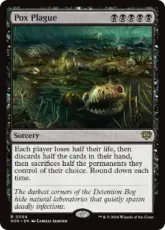 【Foil】(094)《悪疫の蔓延/Pox Plague》[SOS] 黒R
