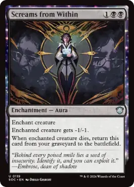 (119)《内面からの悲鳴/Screams from Within》[SOC] 黒U