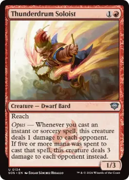 (134)《雷鳴太鼓の独演者/Thunderdrum Soloist》[SOS] 赤U