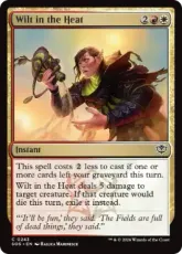 【Foil】(243)《暑さに萎れる/Wilt in the Heat》[SOS] 金C