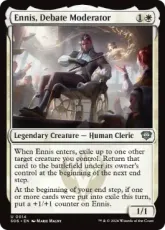 【Foil】(014)《討論の議長、エニス/Ennis, Debate Moderator》[SOS] 白U