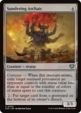 【Foil】(003)《隔離するアルカイック/Sundering Archaic》[SOS] 無U