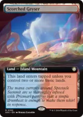 (102)■拡張アート■《焼け焦げた間欠泉/Scorched Geyser》[SOC] 土地R