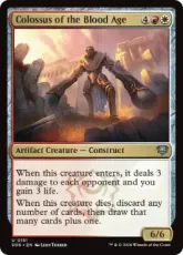 【Foil】(181)《血の時代の巨像/Colossus of the Blood Age》[SOS] 金U
