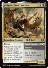 【Foil】(170)《桂冠詩人、アビゲール/Abigale, Poet Laureate》[SOS] 金U