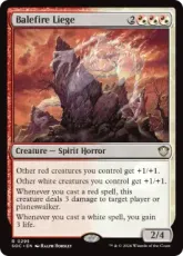 (295)《迎え火のしもべ/Balefire Liege》[SOC] 金R