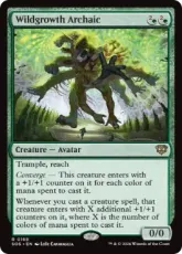 【Foil】(168)《野茂みのアルカイック/Wildgrowth Archaic》[SOS] 緑R