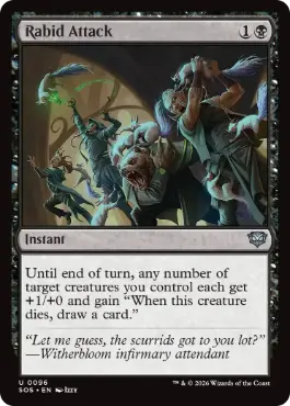 『予約シングル』(096)《狂暴な攻撃/Rabid Attack》[SOS] 黒U