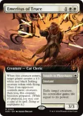 【Foil】(309)■拡張アート■《休戦の名誉教授/Emeritus of Truce》[SOS-BF] 白R