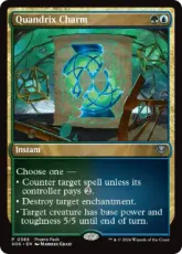 【Foil】(365)《クアンドリクスの魔除け/Quandrix Charm》[SOS-P] 金