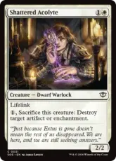 【Foil】(031)《割れ仮面の侍者/Shattered Acolyte》[SOS] 白C