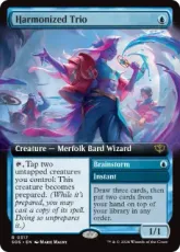 【Foil】(317)■拡張アート■《調和したトリオ/Harmonized Trio》[SOS-BF] 青R