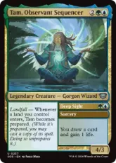 【Foil】(237)《観察眼ある配列者、タム/Tam, Observant Sequencer》[SOS] 金U