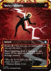 【Foil】(041)《噴出の稲妻/Burst Lightning》[SOA] 赤U