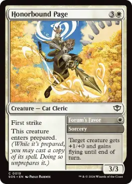 (019)《名誉にかける小姓/Honorbound Page》[SOS] 白C