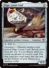 【Foil】(250)《気ままな紙片、ページ/Page, Loose Leaf》[SOS] 茶C