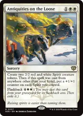 【Foil】(007)《逃げ出した古美術品/Antiquities on the Loose》[SOS] 白R