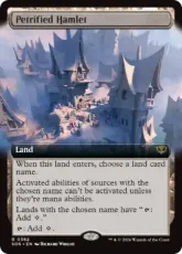 【Foil】(362)■拡張アート■《石化した村落/Petrified Hamlet》[SOS-BF] 土地R