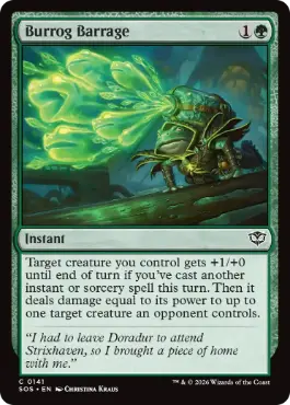 『予約シングル』(141)《バロッグの一斉射撃/Burrog Barrage》[SOS] 緑C