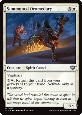 (037)《召喚されたヒトコブラクダ/Summoned Dromedary》[SOS] 白U