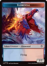 【Foil】(003)/(012)《エレメンタル+宝物トークン/Elemental+Treasure Token》[SOS] 金/茶