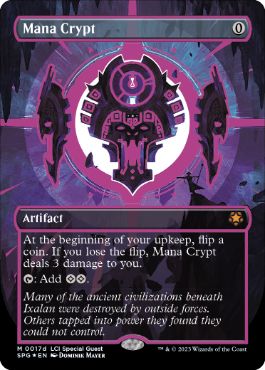 魔力の墓所《魔力の墓所/Mana Crypt》 紫 ネオンインク Foil