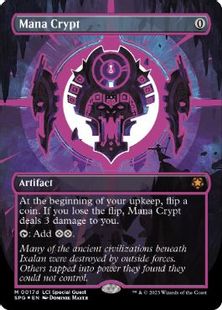 【ネオンインク・Foil】(017d)■ボーダーレス■《魔力の墓所/Mana Crypt》(紫)[SPG] 茶R