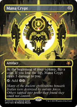 45評価ネオンインクfoil 017b黄 魔力の墓所 Mana Crypt ボーダーレス