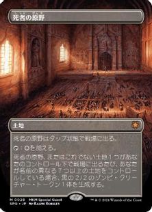 【Foil】(028)■ボーダーレス■《死者の原野/Field of the Dead》[SPG] 土地