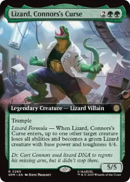 Foil】(265)□拡張アート□《コナーズの呪い、リザード/Lizard
