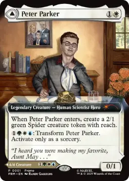 MTG スパイダーマン　ピーター・パーカー/アメイジング・スパイダーマンfoil MTG ピーター・パーカー/アメイジング・スパイダーマン【FOIL
