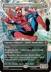 【テクスチャー・Foil】(240)■ボーダーレス■《スペクタキュラー・スパイダーマン/Spectacular Spider-Man》(Six Arms)[SPM-BF] 白R