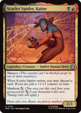 (143)《スカーレット・スパイダー、ケイン/Scarlet Spider, Kaine》[SPM] 金U