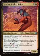 【Foil】(143)《スカーレット・スパイダー、ケイン/Scarlet Spider, Kaine》[SPM] 金U
