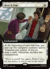 【Foil】(247)■拡張アート■《家賃を払え/Rent Is Due》[SPM-BF] 白R