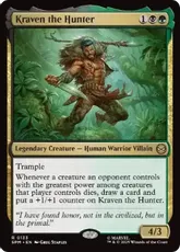 【Foil】(133)■プレリリース■《クレイヴン・ザ・ハンター/Kraven the Hunter》[SPM] 金R