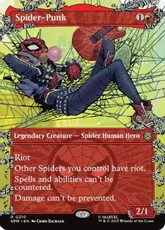 【Foil】(210)■ボーダーレス■《スパイダーパンク/Spider-Punk》[SPM-BF] 赤R