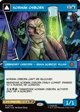 【Foil】(220)■ボーダーレス■《ノーマン・オズボーン/Norman Osborn》/《グリーンゴブリン/Green Goblin》[SPM-BF] 青R