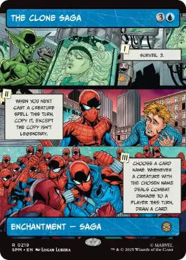 【Foil】(219)■ボーダーレス■《クローン・サーガ/The Clone Saga》[SPM-BF] 青R
