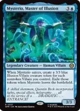 【Foil】(037)■プレリリース■《幻術の名手、ミステリオ/Mysterio, Master of Illusion》[SPM] 青R