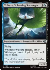 【Foil】(158)《策謀の始末人、ヴァルチャー/Vulture, Scheming Scavenger》[SPM] 金U