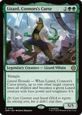 【Foil】(106)■プレリリース■《コナーズの呪い、リザード/Lizard, Connors's Curse》[SPM] 緑R