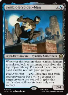 (156)《シンビオートのスパイダーマン/Symbiote Spider-Man》[SPM] 金R
