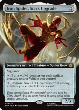 (279)■拡張アート■《スタークによる改良、アイアン・スパイダー/Iron Spider, Stark Upgrade》[SPM-BF] 茶R