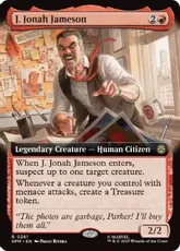 【Foil】(261)■拡張アート■《Ｊ・ジョナ・ジェイムソン/J. Jonah Jameson》[SPM-BF] 赤R