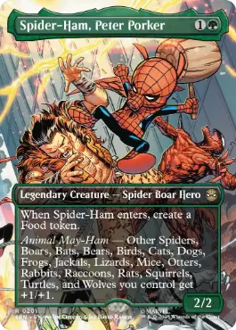ピーター・パーカー ボーダーレスfoil ポスター版 SPM MTG MTG ピーター・パーカー ボーダーレスfoil - メルカリ